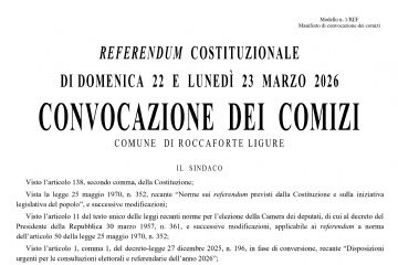 Referendum popolari - Manifesto di convocazione dei comizi